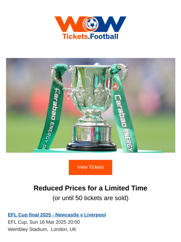 🎁Limited Time Offer for the EFL Cup Final