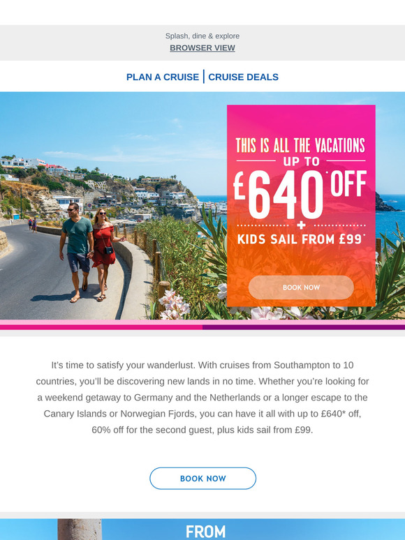 Get up to £640 off: Let's go globetrotting