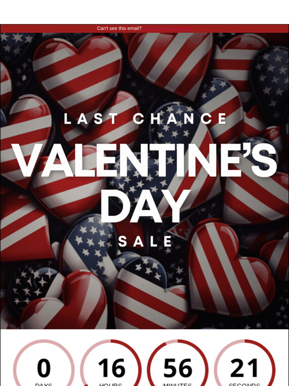 Last Chance: Valentine’s Day Sale Ends at Midnight! 🩷