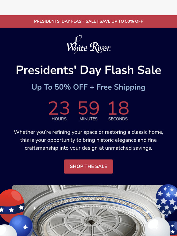 🇺🇸 Presidents' Day Sale Up To 50% OFF