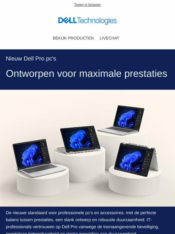 Dell Pro-laptopreeks met Windows 11 Pro.