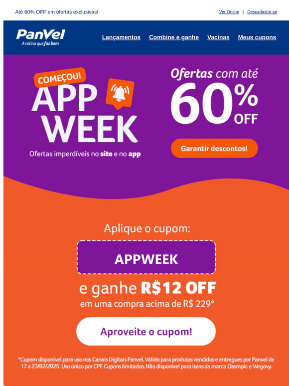 Começou a App Week! 📲