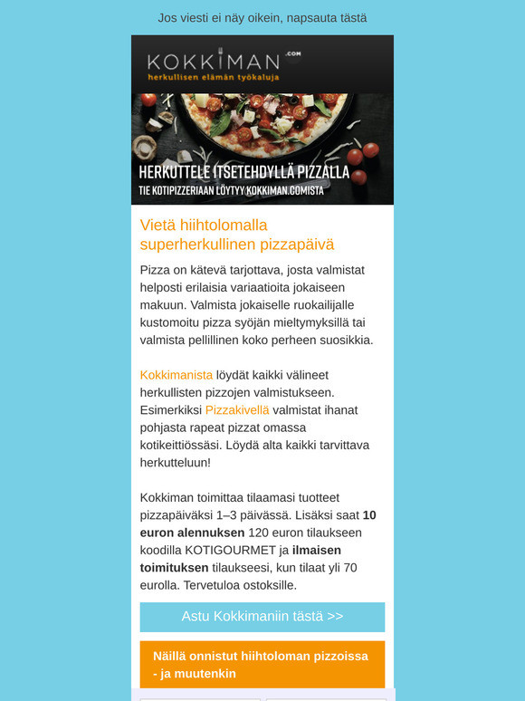 Kuuluvatko ananas ja homejuusto hiihtoloman pizzaan?