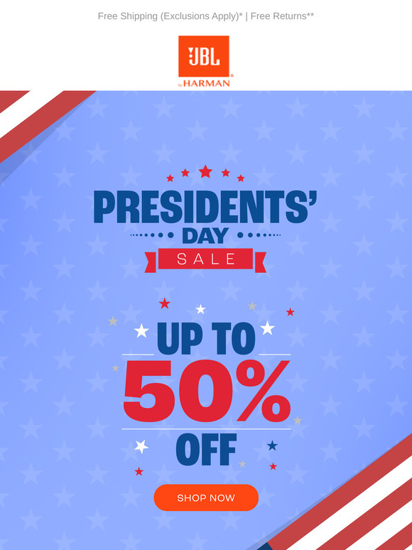 Act Fast! Up to 50% Off JBL – Presidents’ Day Sale Ends Soon!