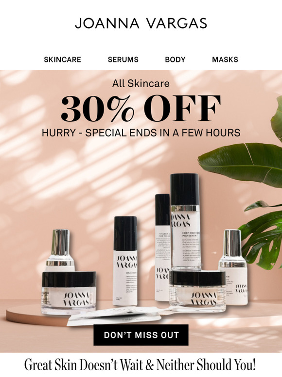 ⏳ Last Chance! 30% Off Skincare Ends Soon! 💕