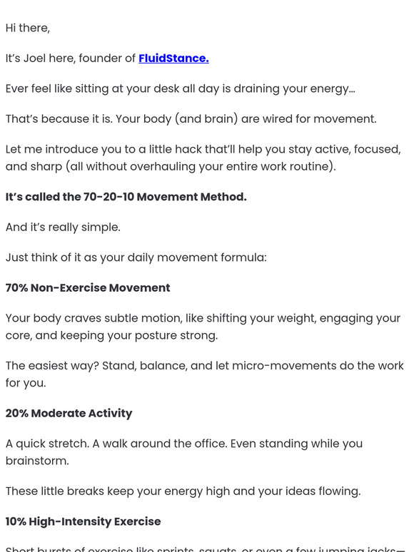 How to Stay Energized at Your Desk (Without Trying)