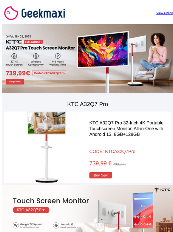 🚀 Brand New 4K Portable & Gaming Monitors – Launching Now! 🎮✨