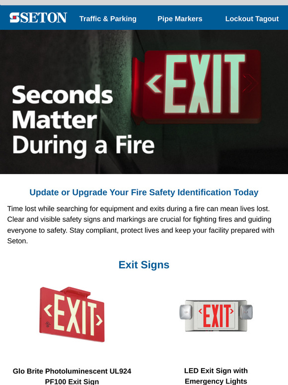 Don’t wait for a fire to upgrade your safety signage