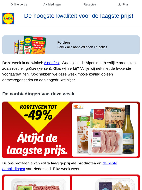 Deze week bij Lidl: seizoenswijnen & Alpenfest