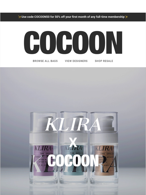 KLIRA X COCOON 🖤