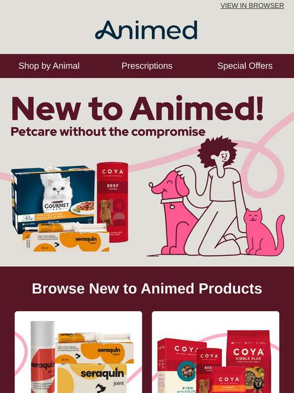 New to Animed: Purina Gourmet & more.