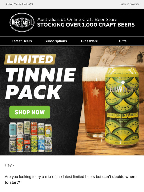 100% LIMITED 🔥 Limited Tinnie Pack #65 🍻
