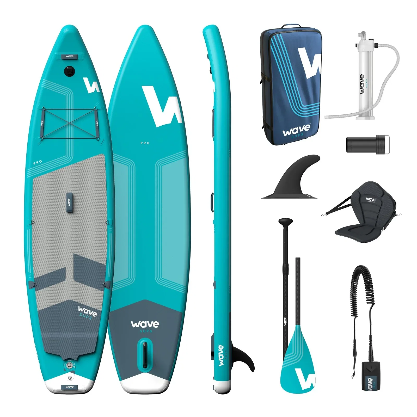 Image of Pro SUP | Inflatable Stand-Up Paddle Board | 10/11ft | Aqua