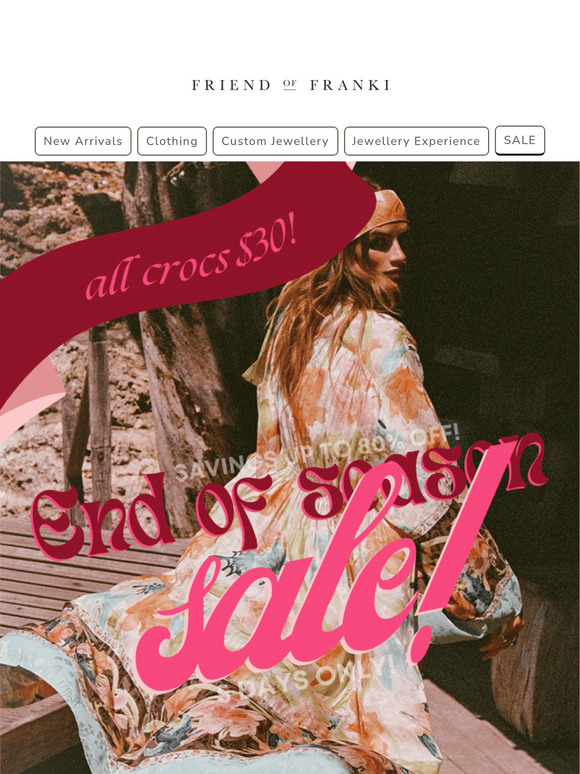 END OF SEASON SALE! ❤️‍🔥