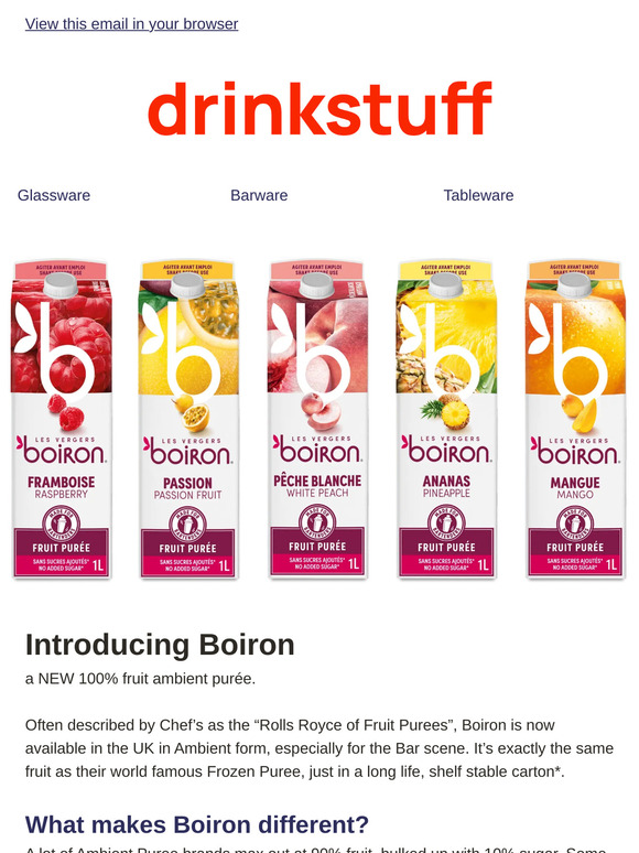 We've got a NEW Purée that'll make your Cocktails taste EVEN BETTER...