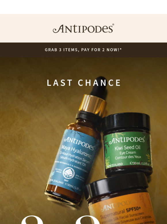 Last Chance for 3 for 2!