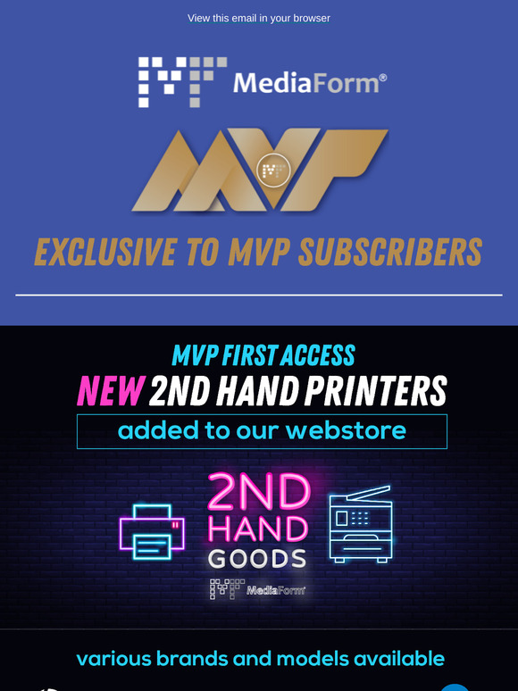 New 2nd Hand Printers Added