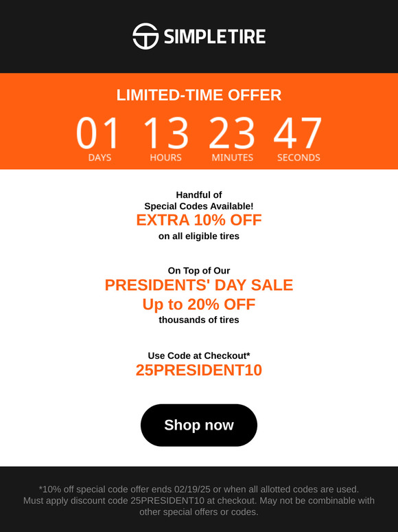 💰Unlock Up to 20% Savings + EXTRA 10% Off w/ this Limited Code!