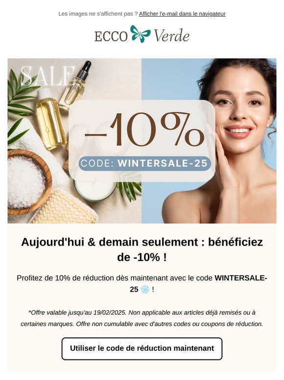 C'est l'heure des bonnes affaires : jusqu'à demain seulement !