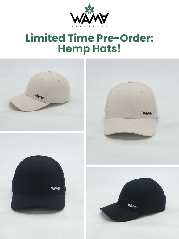 Limited-Time Pre-Order: Hemp Hats Are Here!