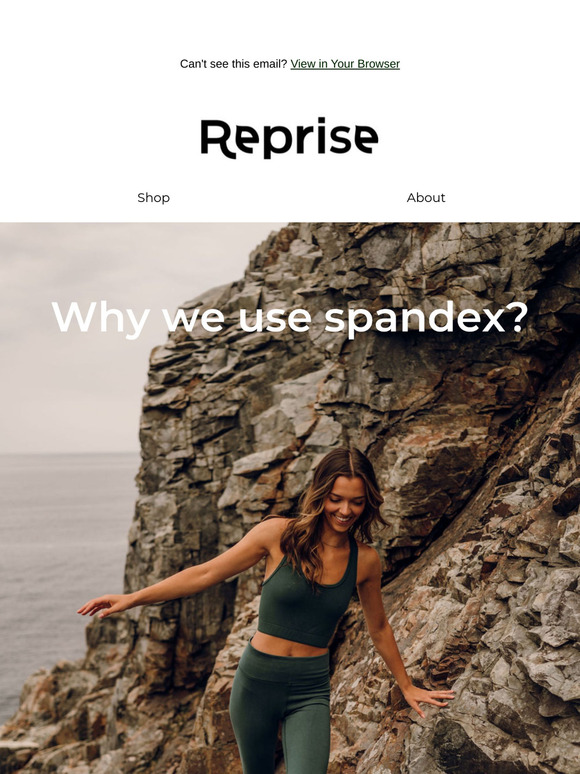 Why do our plant-based leggings have spandex in them?