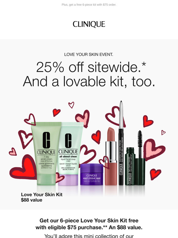 Show your skin some LOVE 🩷 25% off sitewide.