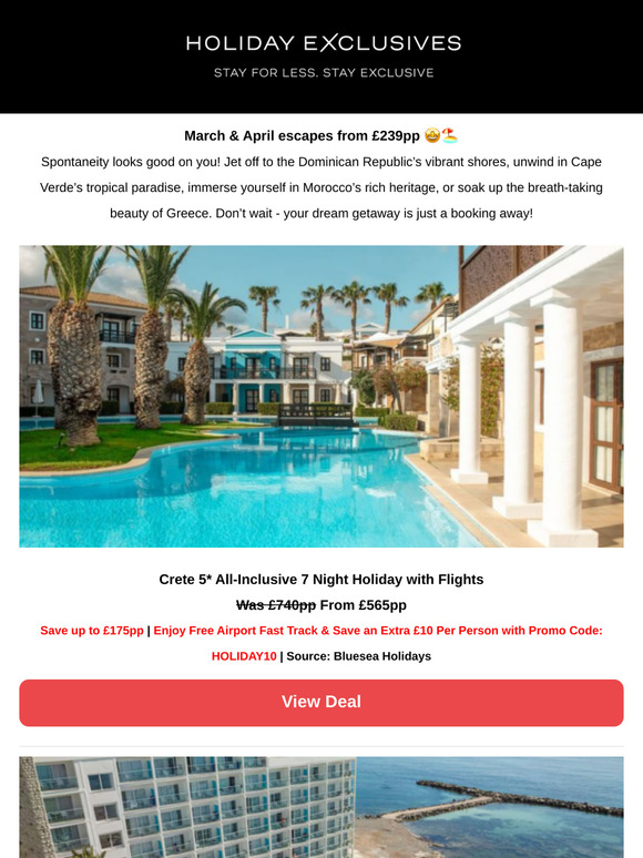 Cape Verde 5* All-Inclusive 7nt Holiday fr £826pp | Corfu 4* All-Inc 7nt Holiday fr £369pp | Dominican Republic 4* All-Inc 7nt Holiday fr £876pp