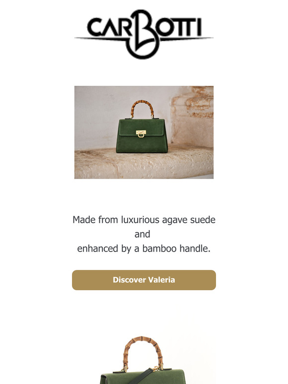 Introducing the new Valeria handbag in suede!