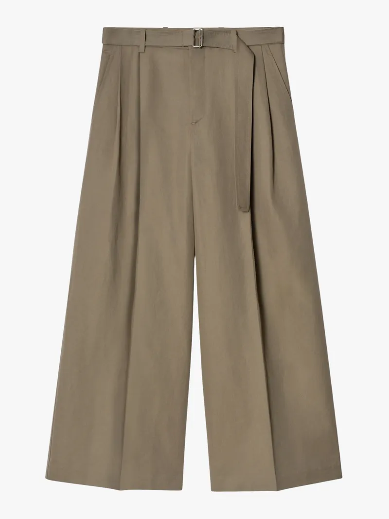 Belted Extra Wide-Leg Pants