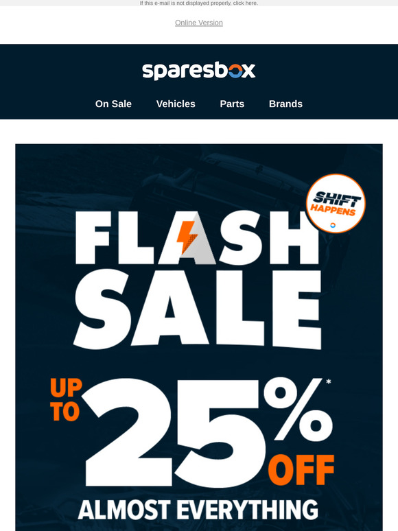 Flash Sale Final Days To Save Up To 25%