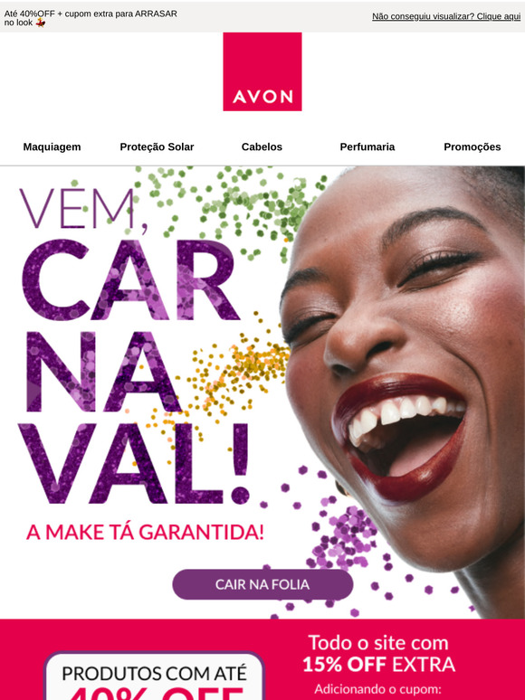 Vem, Carnaval! O Bloco da Avon tá na rua 🎉✨