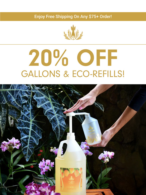 Aloha to 20% OFF Eco-Refills!