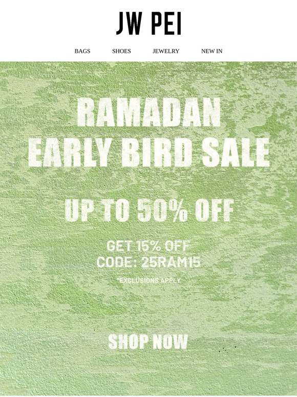 GET 15% OFF✨RAMADAN EARLY BIRD SALE