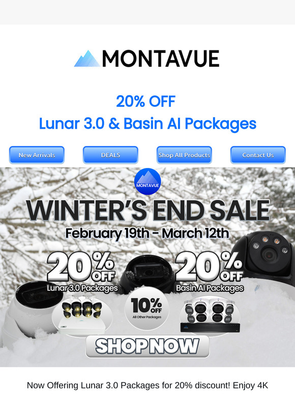 Exclusive Winter Savings on 4K Smart Security - Up to 20% Off