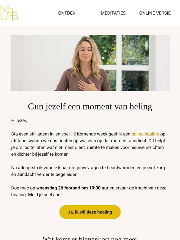 Ervaar een diepgaande healing op afstand