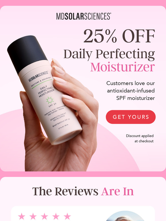 Customers love our Daily Perfecting Moisturizer 🫶🏻