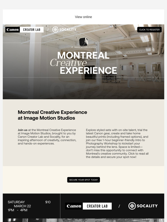 Join Us for the Montreal Creative Experience – Limited Spots Available!