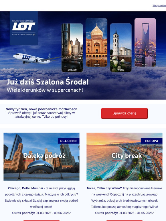 ✈️ Szalona Środa już dziś!