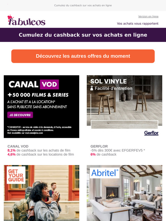 L'actualité en avant-première : nouveaux marchands, hausse de cashback, promotions