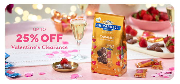 Up to 25% Off Valentine's Day Clearance