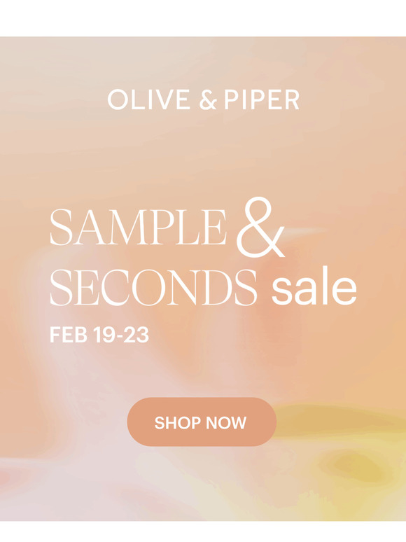 🚨Sample & Seconds Sale on NOW