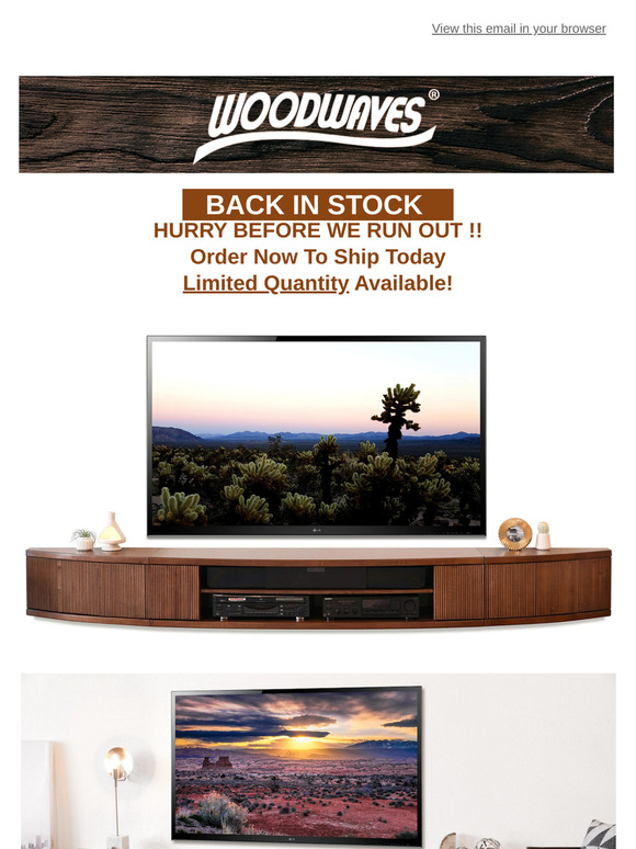 BACK IN STOCK!! 🎉 ➤➤ Floating Arc Entertainment Center