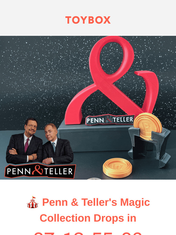 🎪 Penn & Teller Sneak Peek: Magic Arrives at Toybox