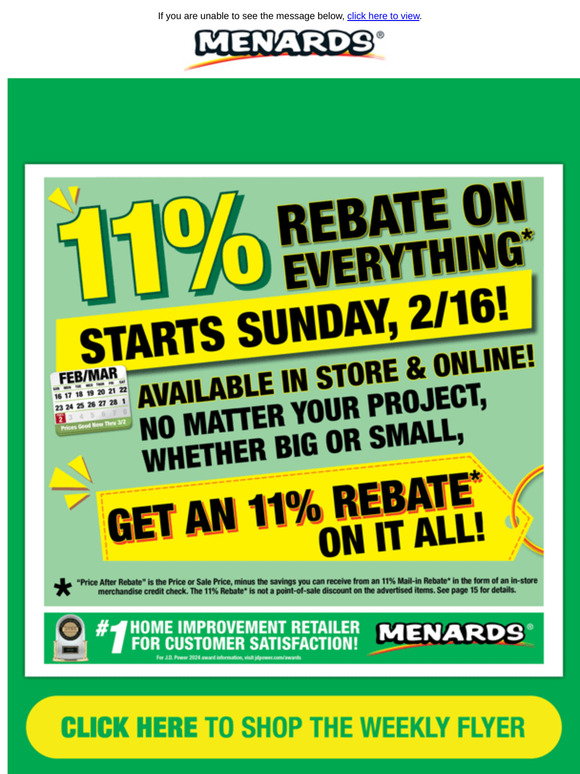 Menards: 20