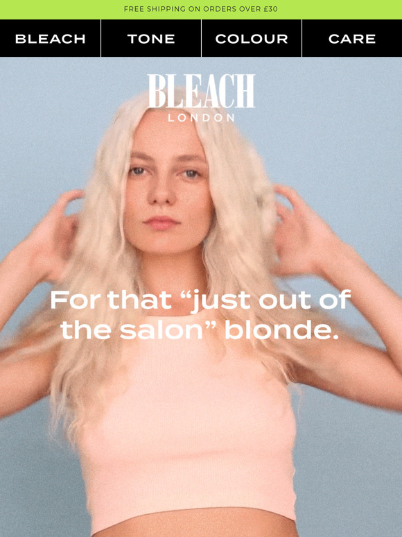 Bye Brassy Blonde 👋 Try our White Toner!