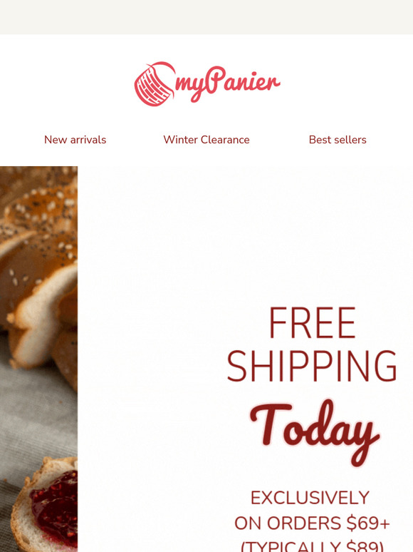 Free shipping offer today ✨