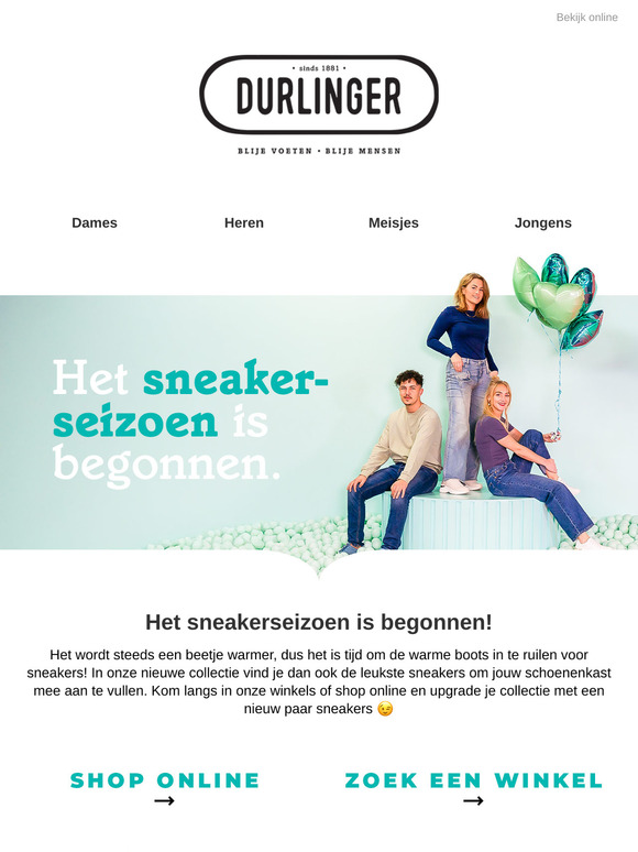 Het sneakerseizoen is begonnen!