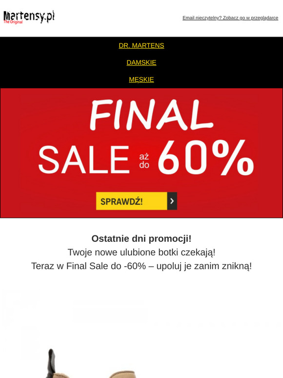 Ostatnie dni Final Sale do -60%!