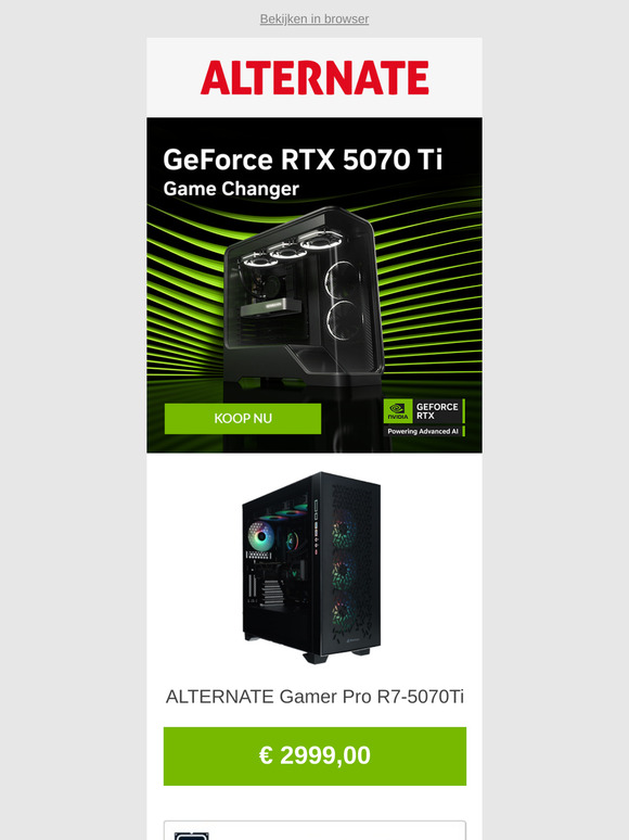 NIEUW: NVIDIA GeForce RTX 5070 Ti