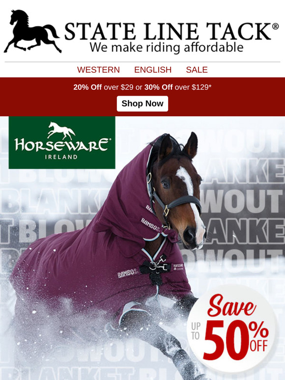 Equine Comfort Awaits: Up to 50% Off During Our Blanket Sale!
